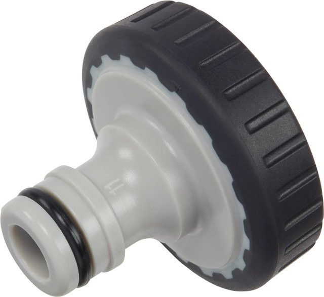 LUX-TOOLS Hahnstück aus Kunststoff, Farbe Grau, IG 30,3 mm (Rp 1/2) - Bild 1