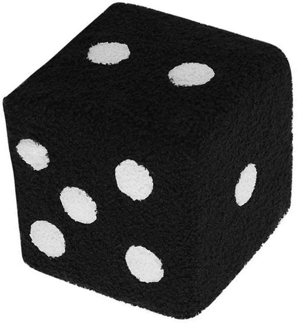mfySpace Würfelhocker Seating Cube in Schwarz mit Holzbasis B/T/H: 29 x 29 x 25 cm - Bild 1