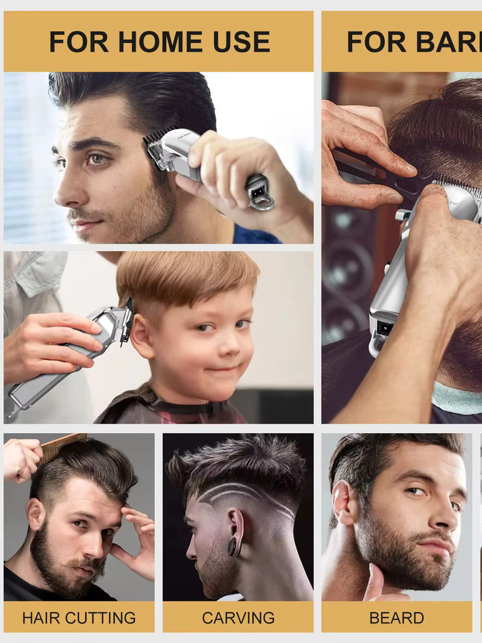 sejoy Haarschneidemaschine für Herren, Schwarz, Silber - Bild 7