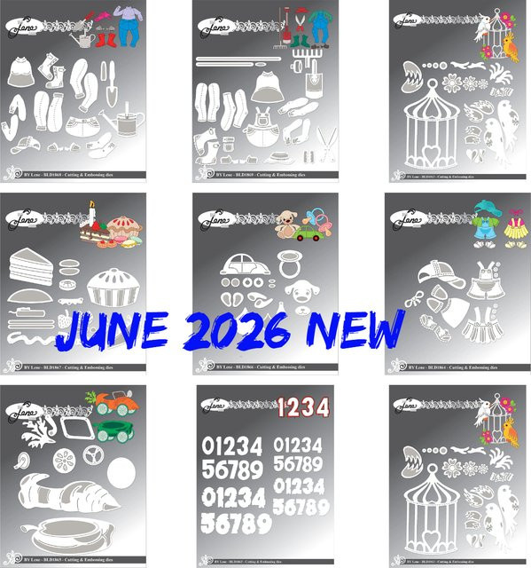 Danske Tekster Metall-Schneideformen und Stempel für DIY Scrapbooking und Papierkarten in Silber - Bild 1
