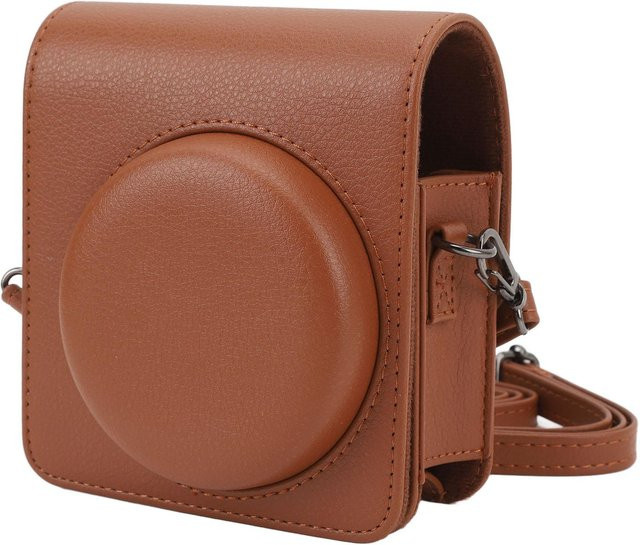 Koogeelife Sofortbildkamera-Tasche aus PU-Leder für Mini 99 mit Riemen, Braun - Bild 1
