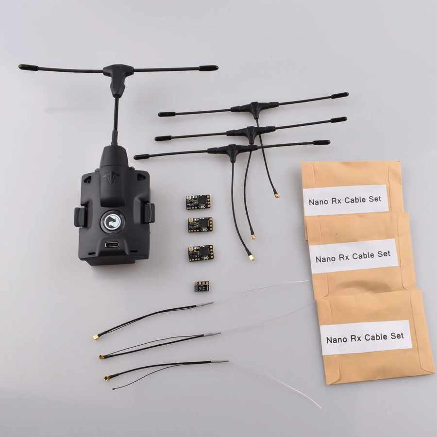 TBS Crossfire Micro TX V2 Starter Set in Schwarz mit 915 MHz Long Range CRSF PPM Protokoll für FPV Racing Drohnen - Bild 2