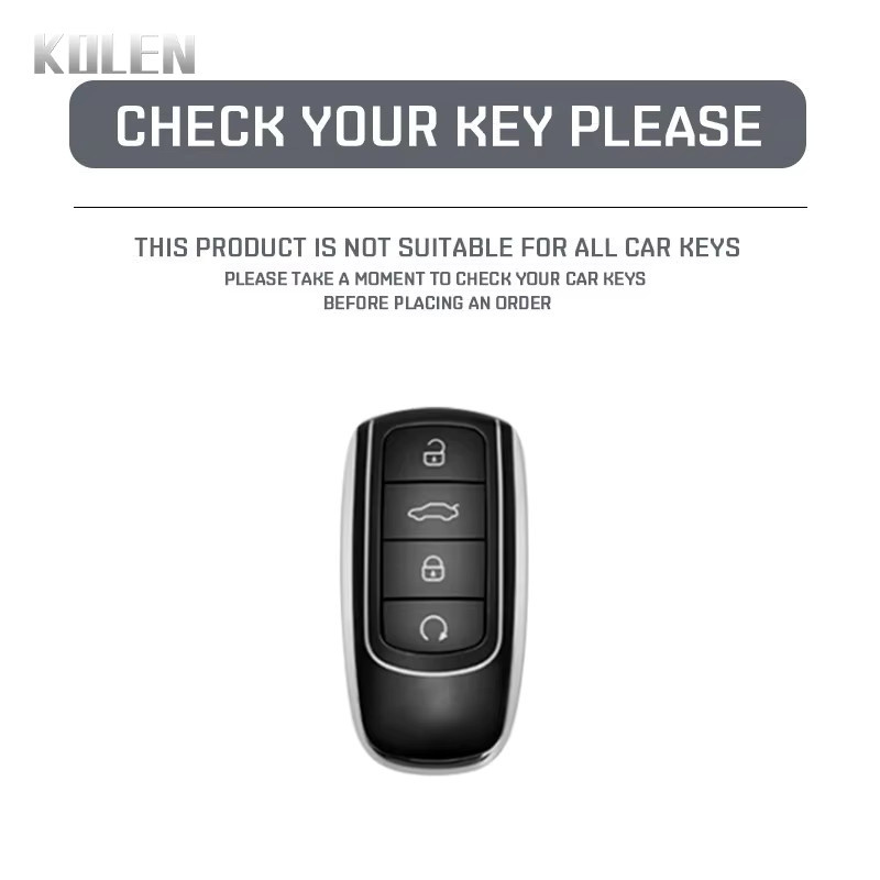 Carbonfaser Autoschlüssel Schutzhülle in Schwarz für Chery Tiggo 8 Pro, Tiggo 8 Plus, Tiggo 5, Tiggo 7 Pro und Arrizo - Bild 2
