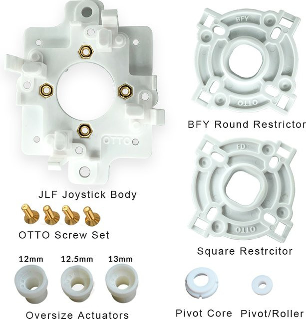 Arcade OTTO DIY V5 Japanische Version Kit für Sanwa JLF und Hori Hayabusa Joystick Upgrade Kits in Weiß - Bild 1