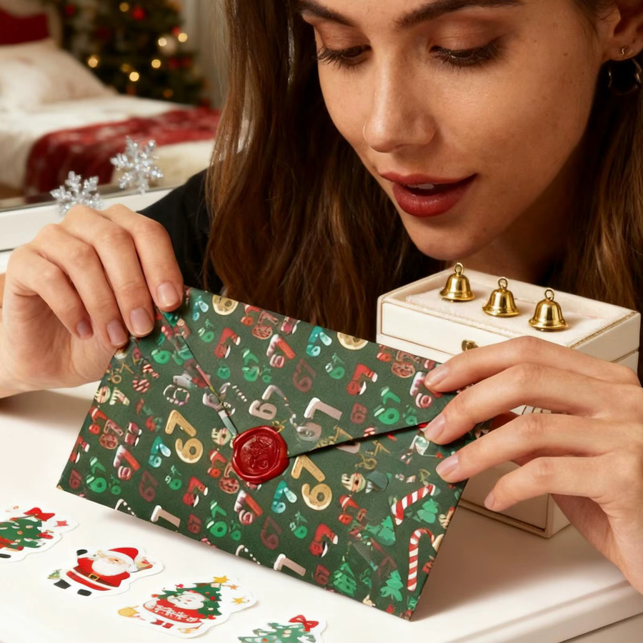 Umweltfreundliches Weihnachtsgeschenkpapier in Grün für Geburtstage und Feiertage - Bild 3