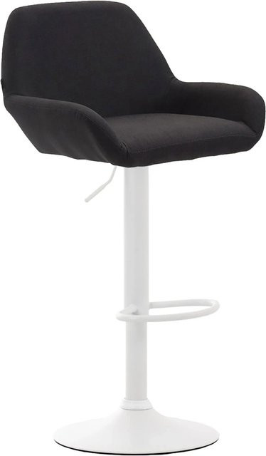 CLP Barhocker Braga Stoff Schwarz/Weiß mit 360 Grad Drehsitz und modernem Design - Bild 1