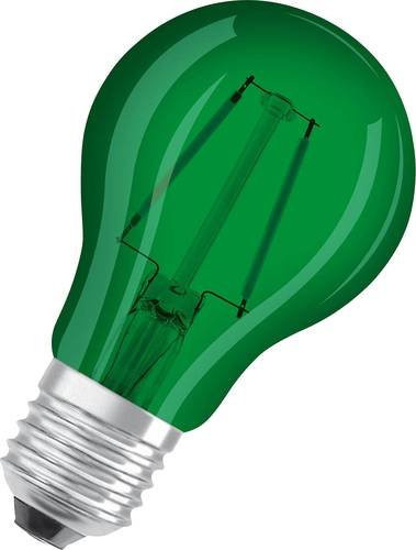 Osram LED-Leuchtmittel E27 Grün, 2,5 W, Durchmesser: 6 cm, Höhe: 10,5 cm - Bild 1