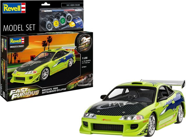 Revell Fast & Furious Brian's 1995 Mitsubishi Eclipse, Modellset, 1:25 - Bild 1