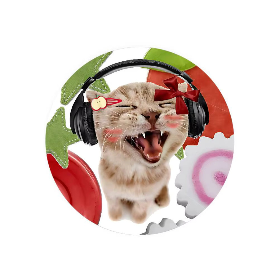 52TOYS Anstecker Katzen-Meme, Weißblech, Unisex - Bild 5