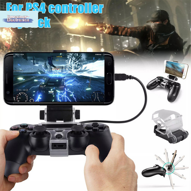 SD&HI Smartphone Halterung für Dualshock 4 Controller in Schwarz - Bild 1