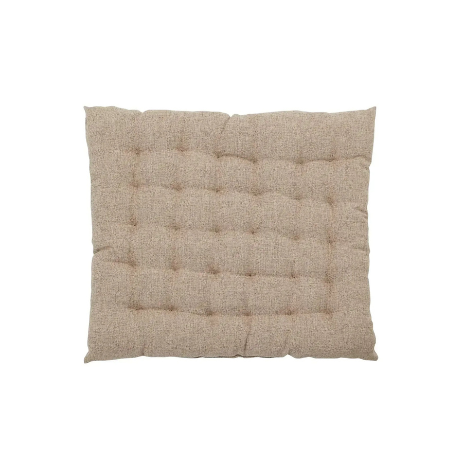 House Doctor Sitzkissen Nova sandfarben mit Füllung aus Baumwolle, B/T/H: 55 x 55 x 6 cm - Bild 1