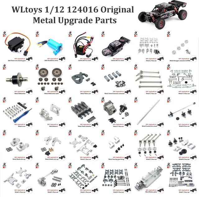 WLtoys Metall Upgrade Mittelantriebswelle Baugruppe, 1:12, Zubehör - Bild 1