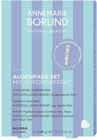 Annemarie Börlind Natucollagen Boost Augenpads Set, Hyaluronsäure, Kollagen - Bild 1