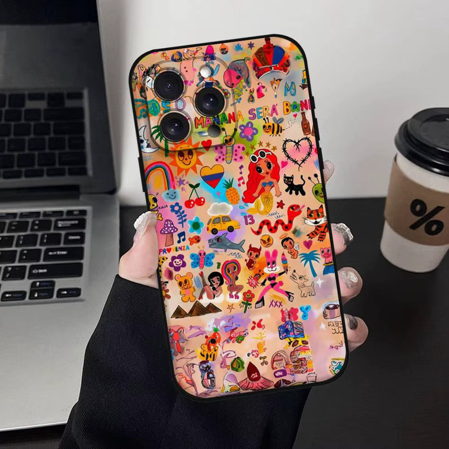 Karol G Mañana Será Bonito Handyhülle für iPhone 17 16 15 14 13 12 11 Pro Max Plus Mini aus weichem TPU in Multicolour - Bild 6