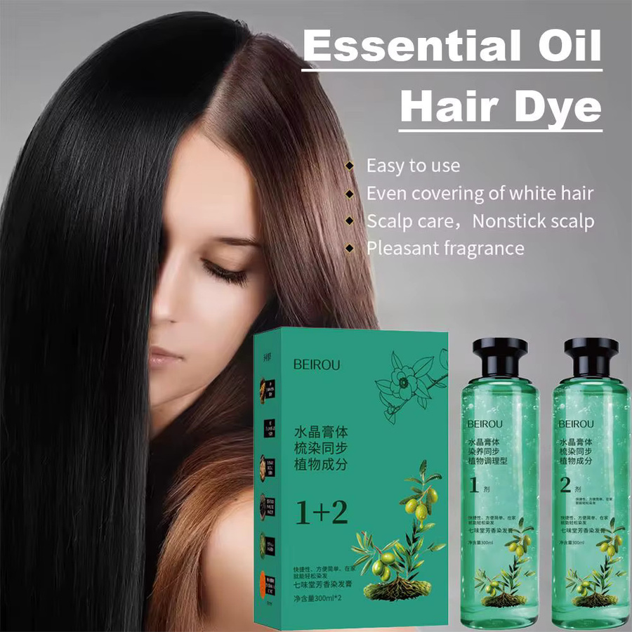 Gel-Shampoo Haarfärbemittel mit Pflanzenextrakt, Unisex - Bild 6