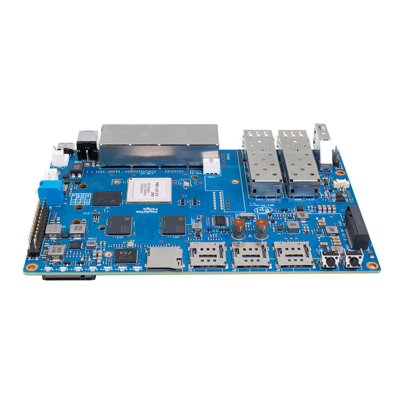 Banana Pi BPI-R4 Smart Router Board mit MediaTek MT7988A Filogic 880 Quad-Core Arm Cortex-A73, 4GB DDR4 und 8GB EMMC Flash - Bild 6