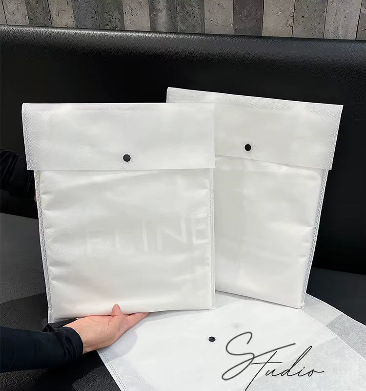 YISU Vliesstoff-Tasche für Hemden und Kleidung in Schwarz, bedruckbarer Verpackungsbeutel für Bekleidungsprodukte - Bild 2