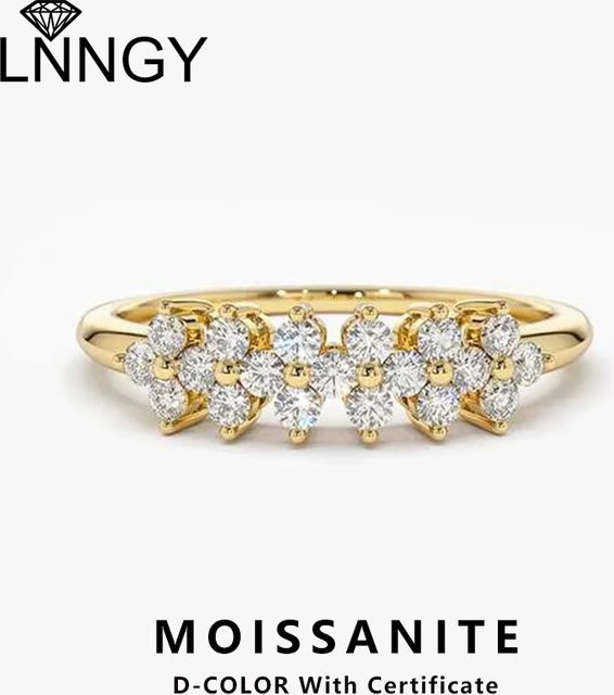 Lnngy Moissanit-Ring, 925 Silber, Damen - Bild 1