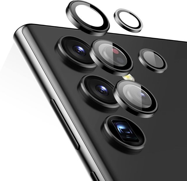 ESR Kameraobjektivschutz für Samsung Galaxy S22 Ultra (2022) aus gehärtetem Glas mit Aluminiumrahmen - Bild 1
