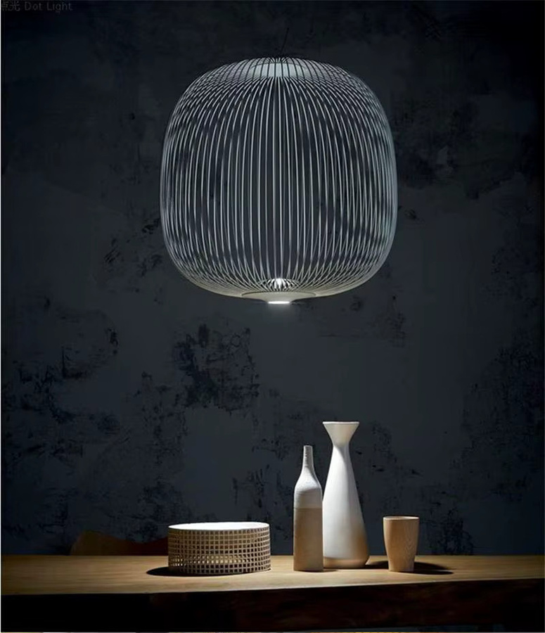 Foscarini Speichen 1/2 Suspension Pendelleuchte Weiß für Esszimmer, Bar und Küche - Bild 4