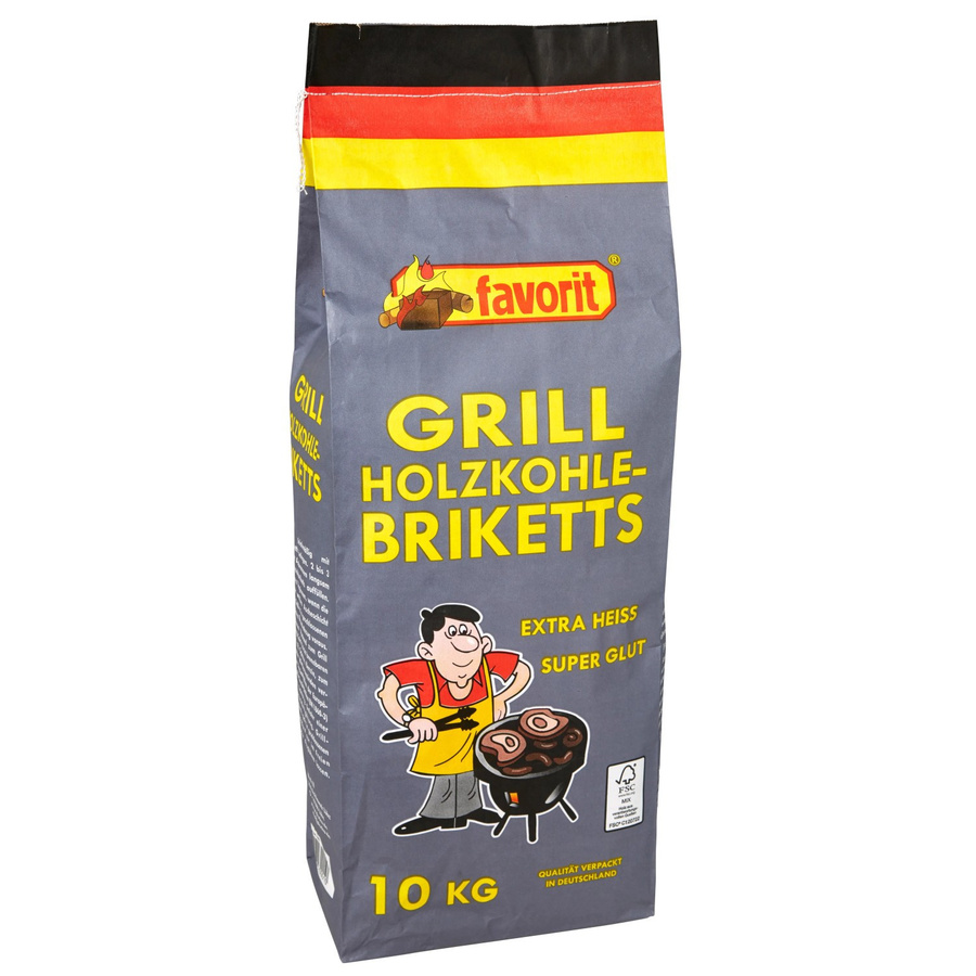 Favorit Grillbrikett Holzkohle FSC 10 kg - Bild 2