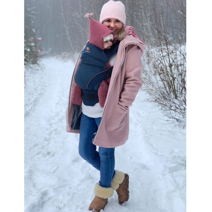 Manduca XT Babytrage aus Baumwolle in Denimblue Toffee mit 3 Tragepositionen - Bild 2