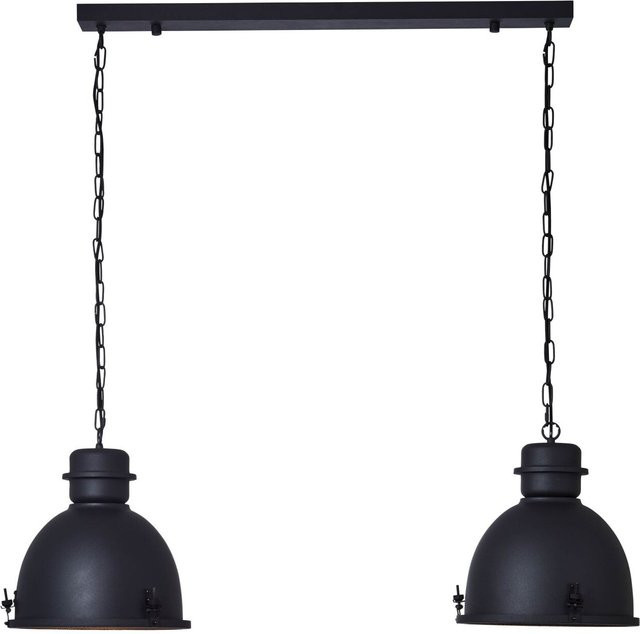 Brilliant Pendelleuchte Kiki in Schwarz aus Metall für Esstische, 2-flammig, E27, B/T/H: 113 x 35 x 121 cm - Bild 1
