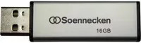 Soennecken USB-Stick mit 16 GB Speicherplatz in Schwarz und Silber mit USB-A Anschluss - Bild 1