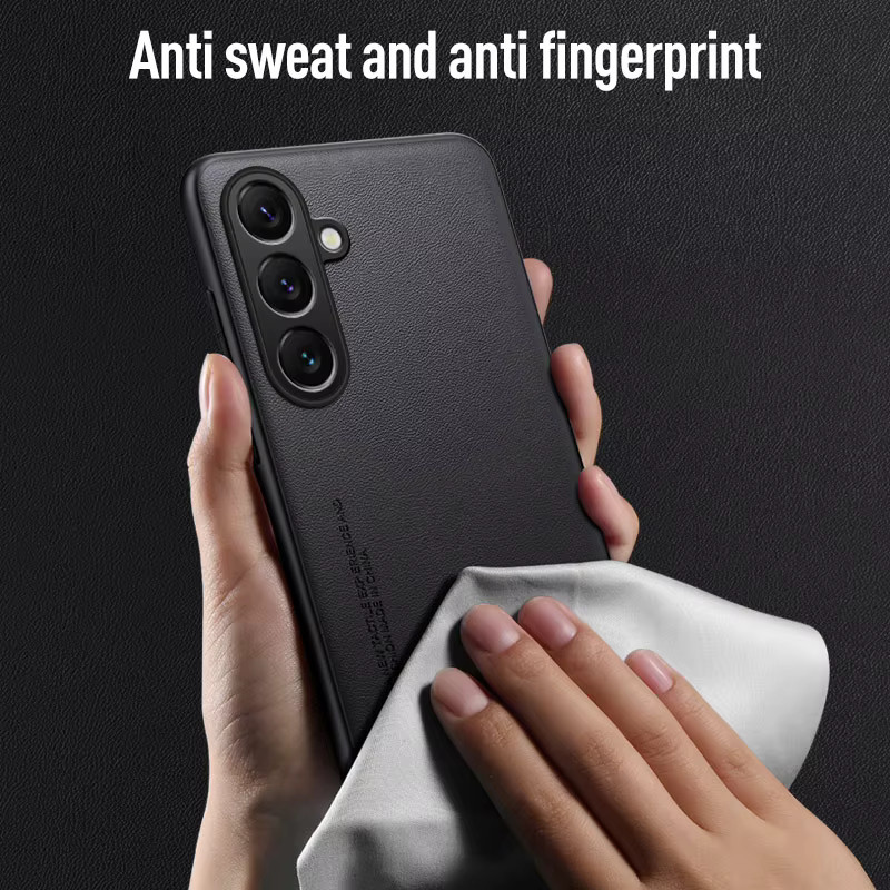EUCAGR Luxus PU-Lederhülle mit Silikon-Rückseite für Samsung Galaxy S26 FE und S26 Ultra in Purple - Bild 3