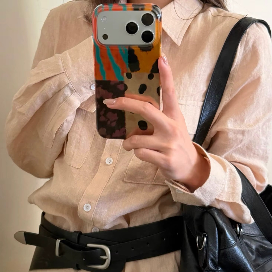 Braune Silikon-Handyhülle mit Leopardenmuster für Apple iPhone 17 Air, 16, 15, 14 und 13 Pro / Pro Max - Bild 4