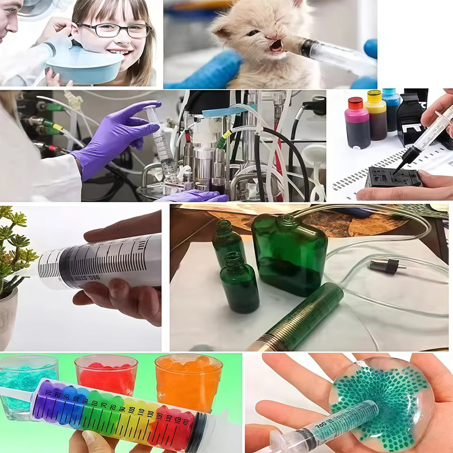 Transparente Kunststoffspritze für Labor, Pflanzen und Aquarium in den Größen 20 ml, 60 ml, 100 ml und 150 ml - Bild 2