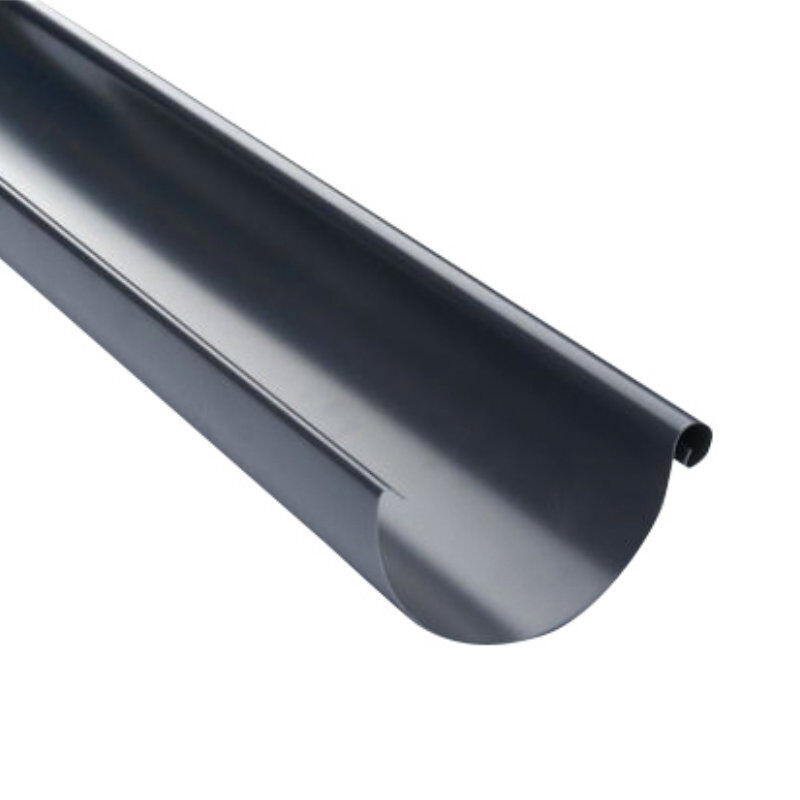 Friedrich von Lien AG Metall Dachrinne Half Round System 125 mm in Anthrazit oder Braun mit 50µm Polyurethan Beschichtung - Bild 1