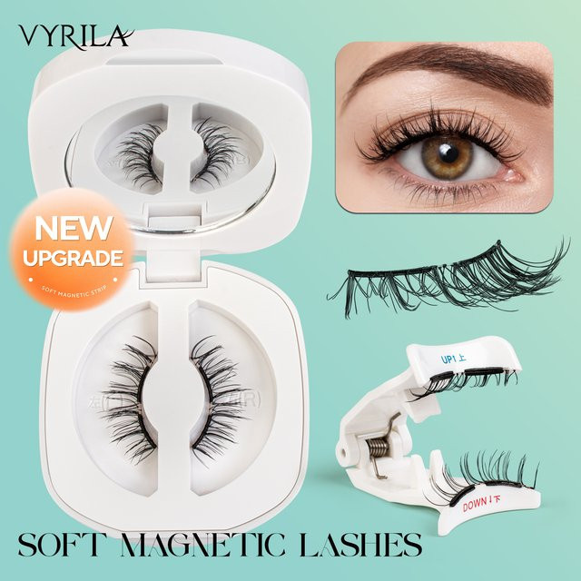 VYRILA M52 Magnetische Wimpern mit Applikator, Wiederverwendbares Wimpernset - Bild 1