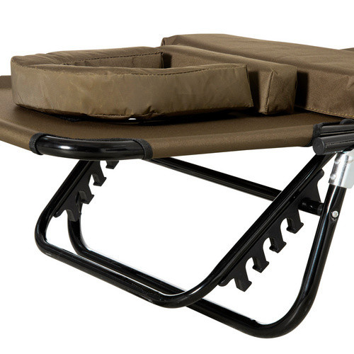 Outsunny Gartenliege mit Gesichtsöffnung und verstellbarer Kopfstütze in Braun, L x B x H: 190 x 56 x 28 cm - Bild 7