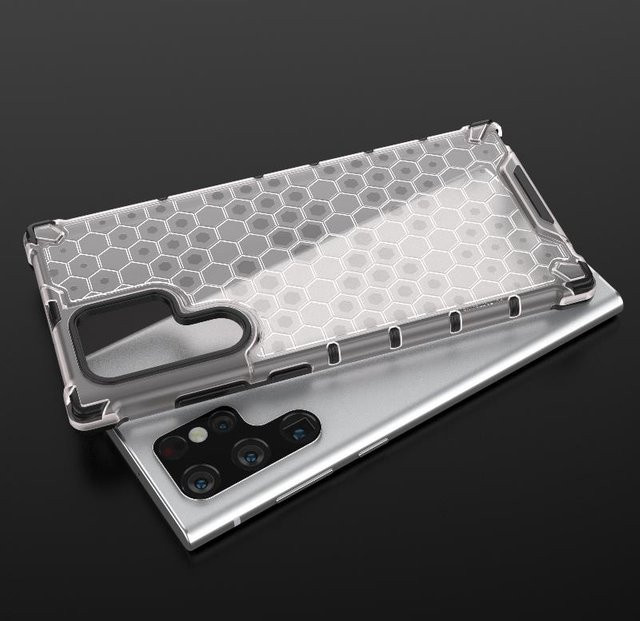 Stoßfeste 2 in 1 Panzerhülle für Samsung Galaxy S21 S22 Plus S23 FE S24 Ultra, transparente Hartschale mit vollem Schutz, Grün - Bild 1