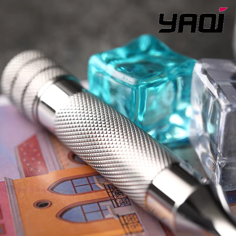 Yaqi Diagonaler Sicherheits-Rasiergriff aus Edelstahl, Unisex - Bild 3