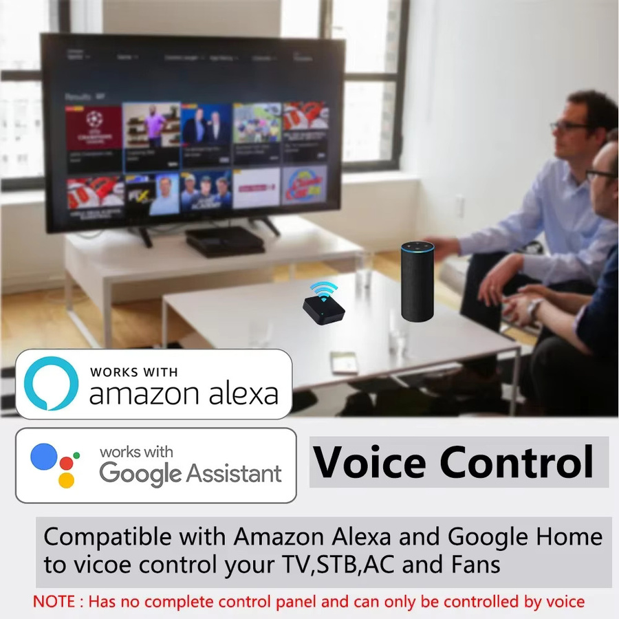 Tuya Smart WiFi Universal IR-Fernbedienung für Smart Home Steuerung von TV, DVD, Audio und Klimaanlage, kompatibel mit Amazon Alexa und Google Home, Schwarz - Bild 5