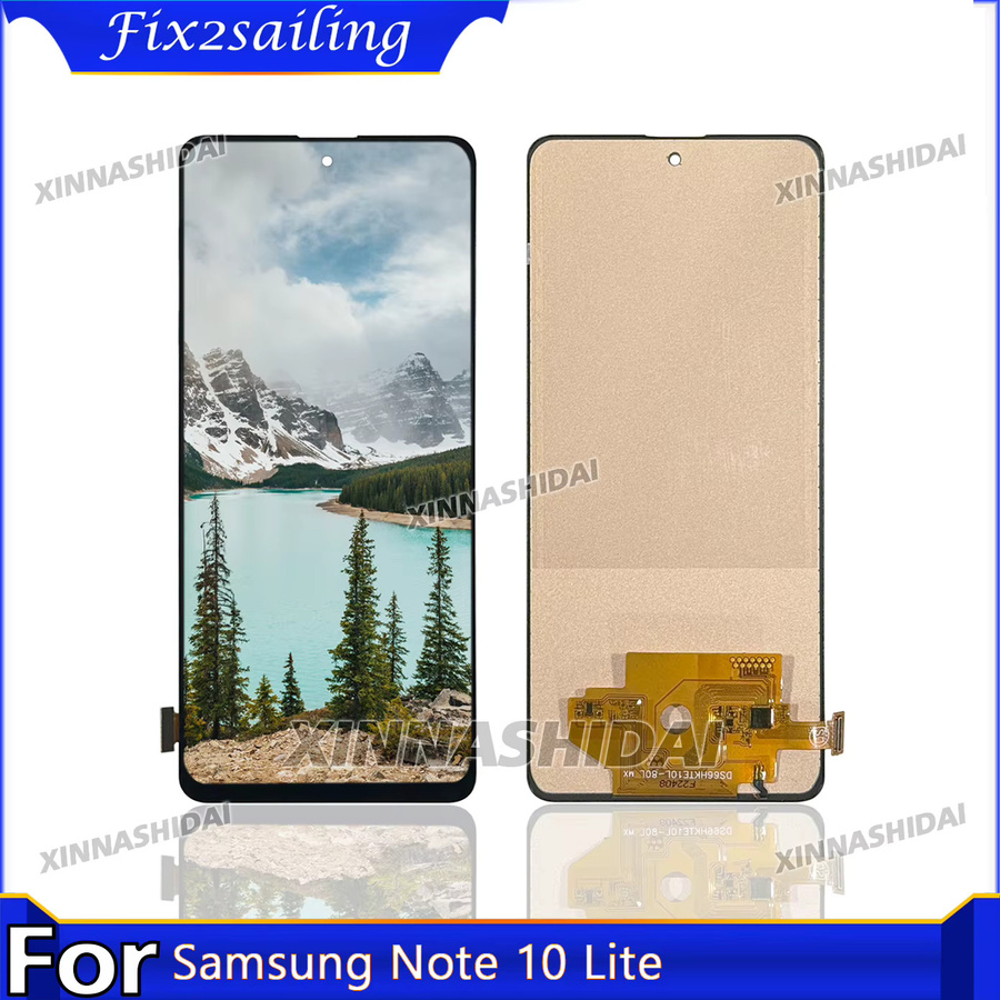 Samsung Note 10 Lite LCD-Bildschirm mit Touchscreen und Digitizer in Schwarz, ohne Rahmen - Bild 2