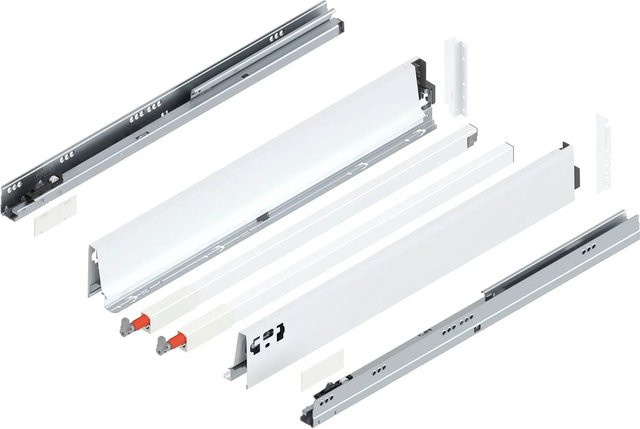 Blum D-Reling Tandembox antaro Vollauszug Seidenweiß 600 mm 1 Paar - Bild 1