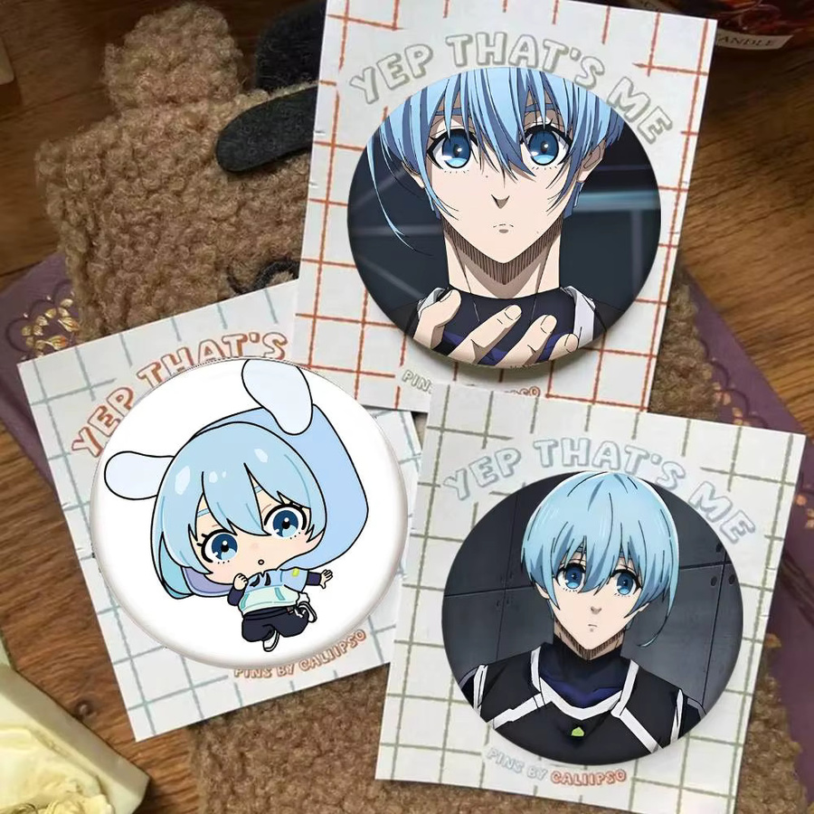 bilibili Brosche, Emaille-Pin, Cartoon-Stil, rund - Bild 2