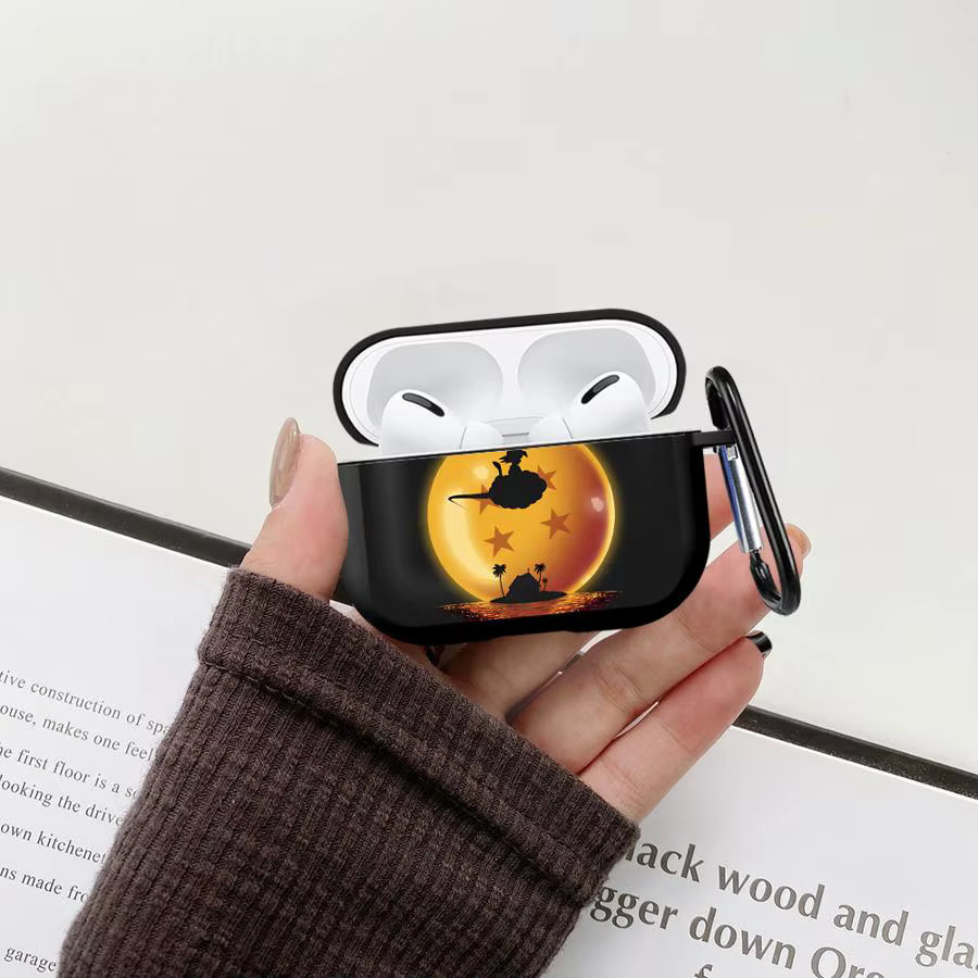Cartoon Dragon Ball Schutzhülle für Apple AirPods Pro 1 2 3 und AirPods 4 in Schwarz - Bild 2