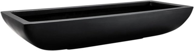 Vivanno Pflanzschale Zoey in Anthrazit aus Fiberglas, B/T/H: 49 x 19 x 8 cm - Bild 1
