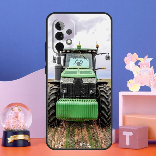 Samsung Handyhülle mit Bauernhof Fahrzeug Traktor Motiv für Galaxy A15 A25 A52 A53 A54 A12 A13 A14 A32 A33 A34 A23 A24 A72 A73 A51 A71 Multicolor - Bild 1