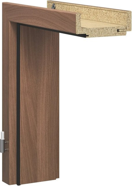 Türzarge GetaDoor Nussbaum Dekor GA736 Braun Anschlag Rechts B: 73,5 cm, H: 198,5 cm - Bild 1