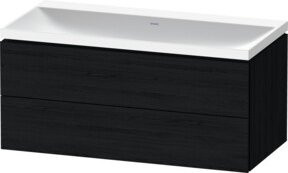 Duravit L-Cube Badezimmer-Möbelset in Weiß mit 2 Schubladen, Wandmontage, B/T/H: 100 x 48 x 48 cm - Bild 1
