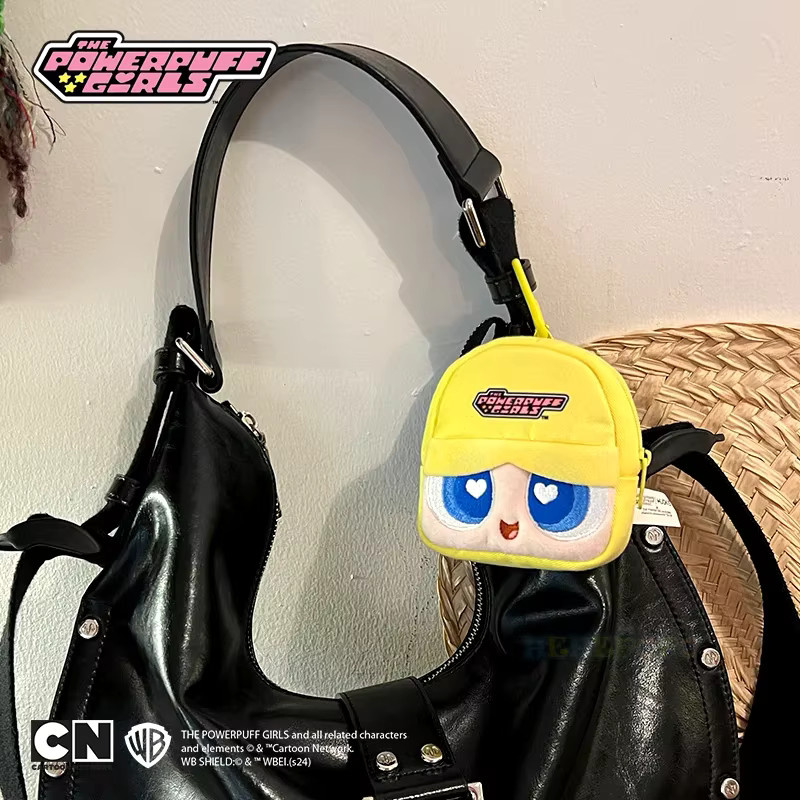 HUGKIS Powerpuff Girls Plüsch-Tasche, Münzbörse, 10cm, Bunt / Mehrfarbig - Bild 3