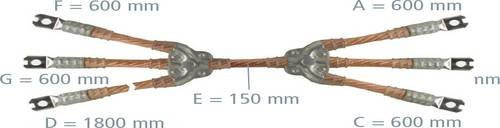 DEHN Erdungs- und Kurzschließseil V6VE249 in Braun - Bild 1