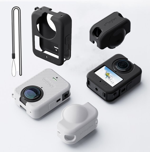 DJI Osmo 360 Silikon-Schutzhülle mit Objektivdeckel in Schwarz - Bild 1
