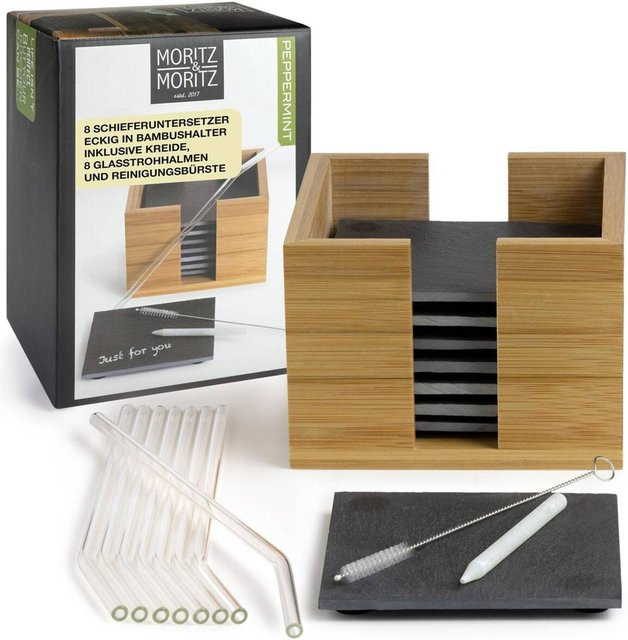 Moritz & Moritz Untersetzerset Schiefer multicolor - Bild 1