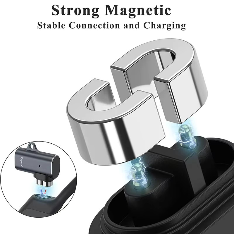 AfterShokz Magnetisches USB-C Ladeadapter Set in Schwarz für OpenRun Pro, OpenComm und Knochenleitungs-Kopfhörer - Bild 5
